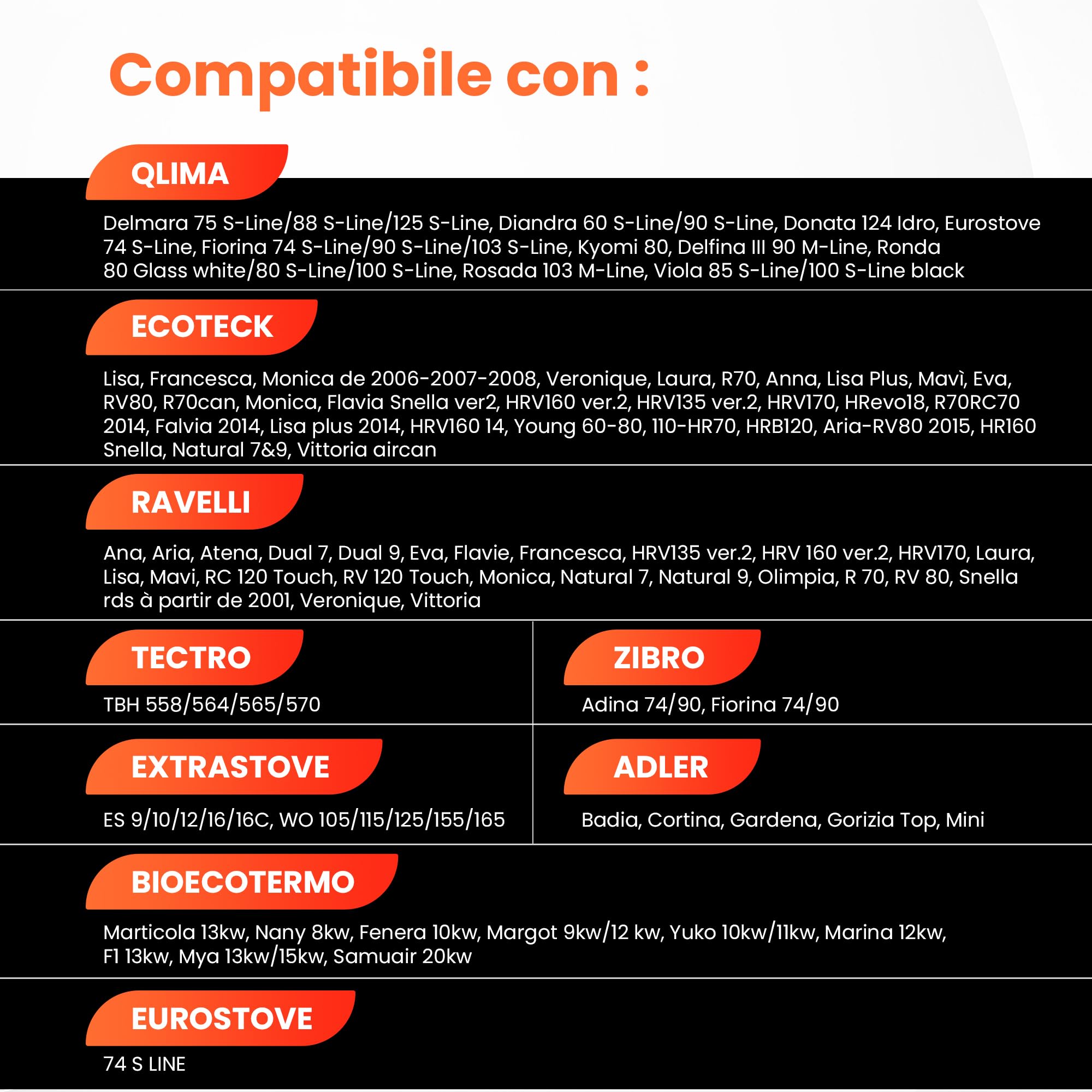 Candela di accensione per stufa a pellet, 270 W, 130/140 mm, diametro 9,9 mm, filettatura 3/8 con connettori rapidi, GARANZIA DI 2 ANNI