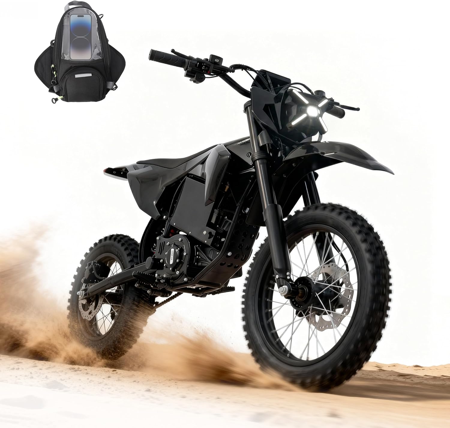 LIFEMAGIC Electric Dirt Bike for Adults, 3600W Motor 50MPH Top Speed, Off-Road Motorcycle with High-Capacity Integrated Battery, 60V 28.8Ah, Hydraulic Brakes & Full Suspension, E-Bike for Teens