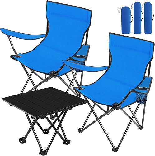 Silla de camping portátil para adultos, silla plegable de tela Oxford para exteriores, resistente, plegable, ligera, con soporte para tazas de malla