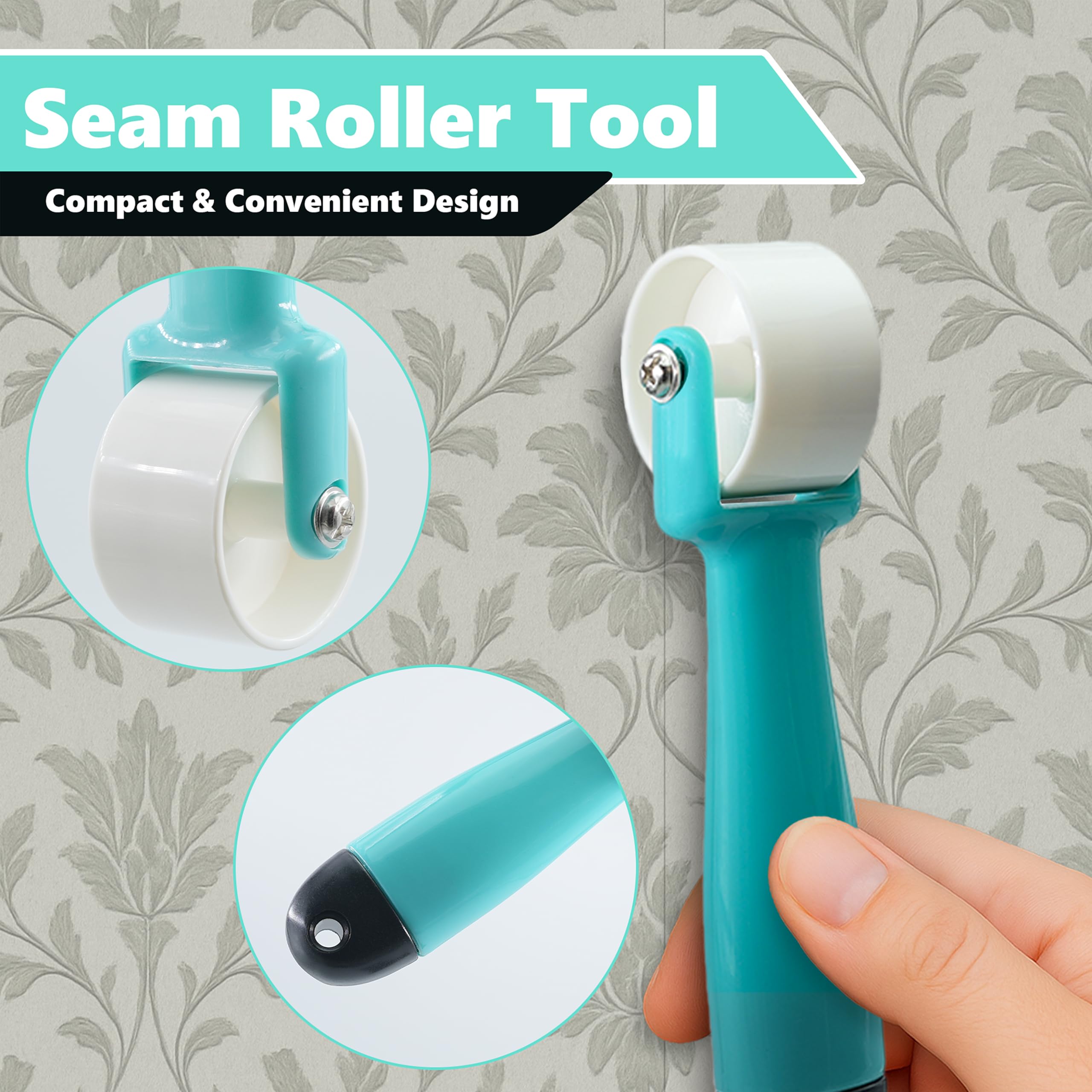 Wallpaper Smoothing Tool Kit 9pcs, Vinyl Wrap Application Set including Brush, Squeegee, Scraper, Trimming Tool, Scissors - Image 4