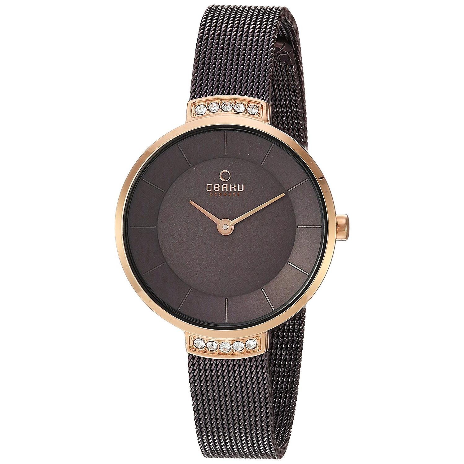 Obaku Analog Brown Dial Womens Watch-V177LEVNMN (B0141SA2YK) Amazon Price History, Amazon Price Tracker
