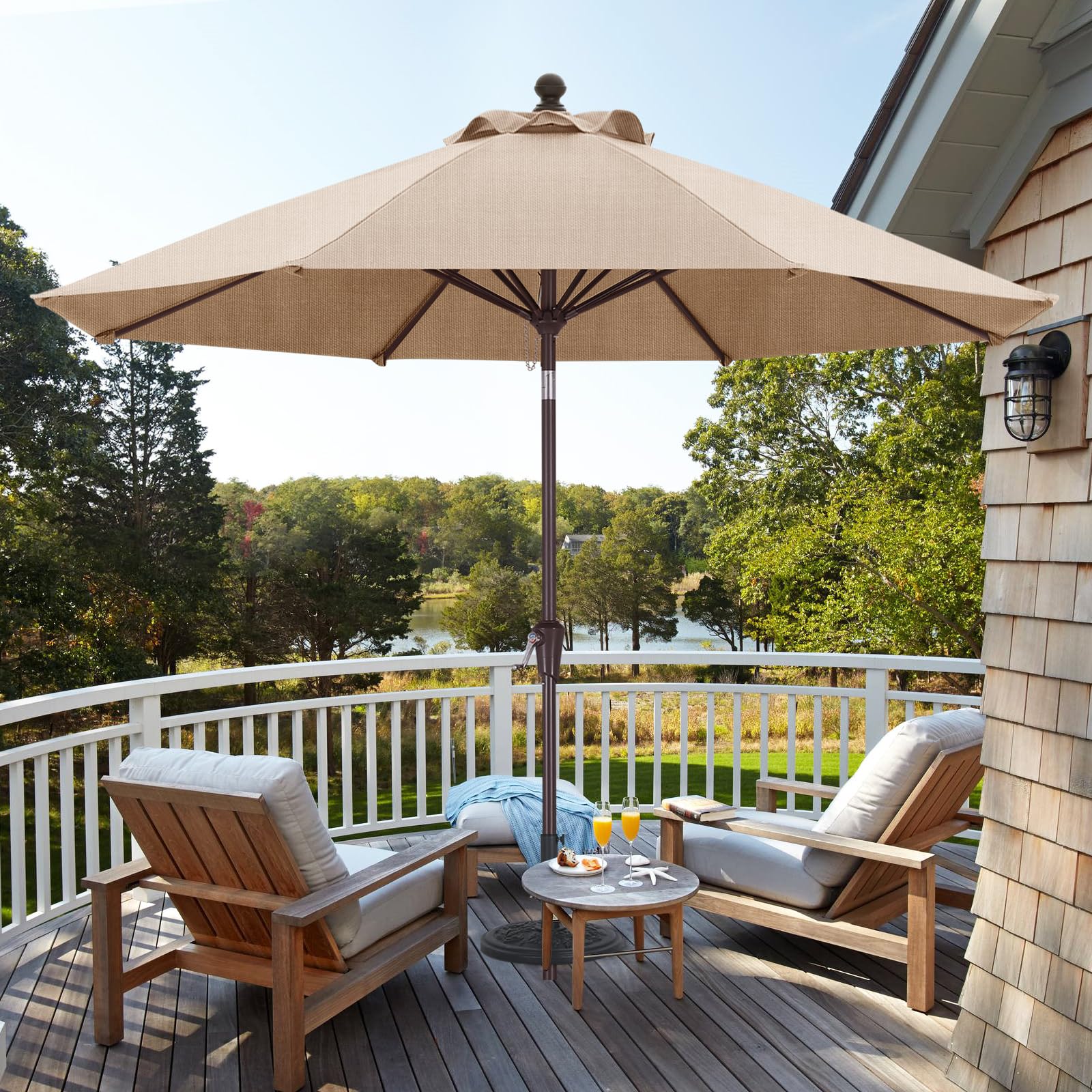ABCCANOPY OLEFIN 5-Year No Fading 9FT Patio Umbrella