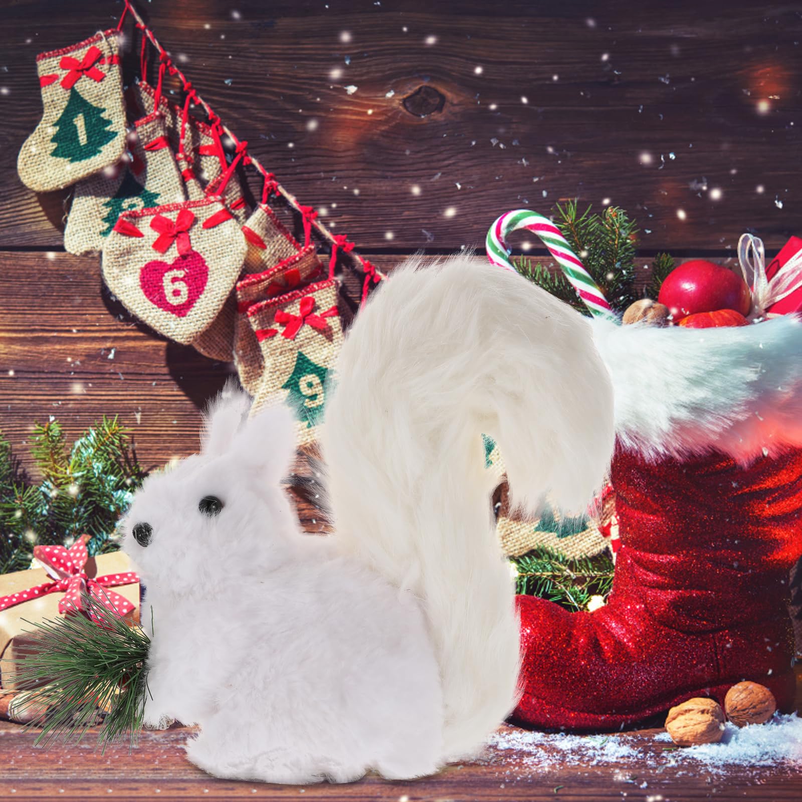 クリスマスリスの置物 クリスマス 飾り オーナメント ツリー リス 置物 おしゃれ 壁 玄関