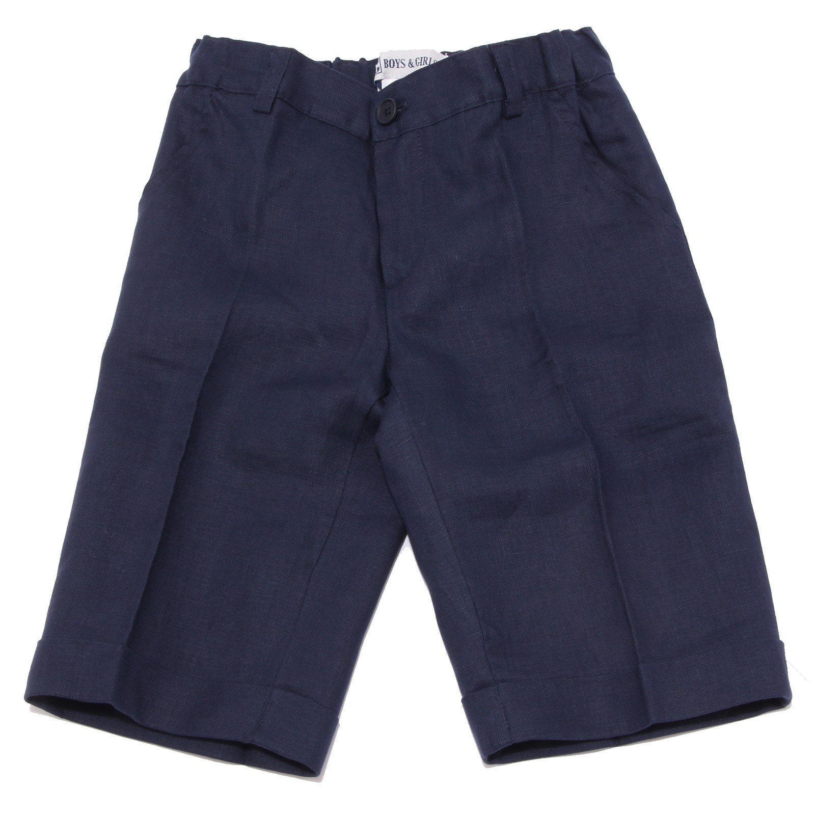 0340T Bermuda Bimbo BG Boys & Girls blu lino Short Kid