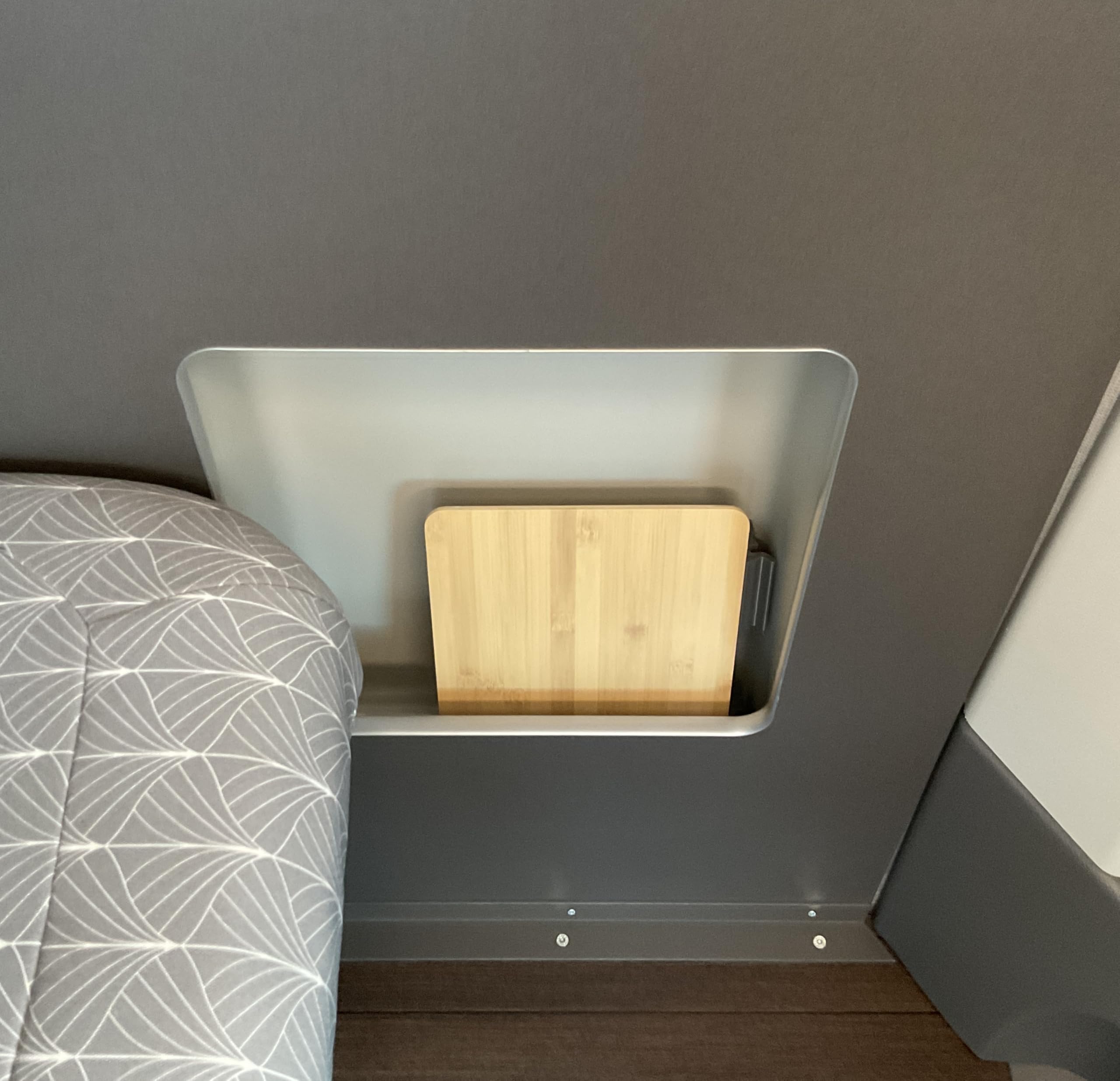 Generisch Mini-Tisch für den Grand California – 3D-gedruckte Halterung + Bambus-Brettchen – passend für die Tischschiene des Grand California 600 & 680 – gehlix