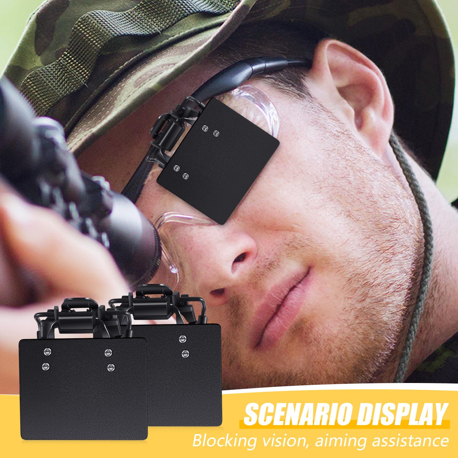 Hungdao 2 Pieces International Standard Shooting Glasses Patch