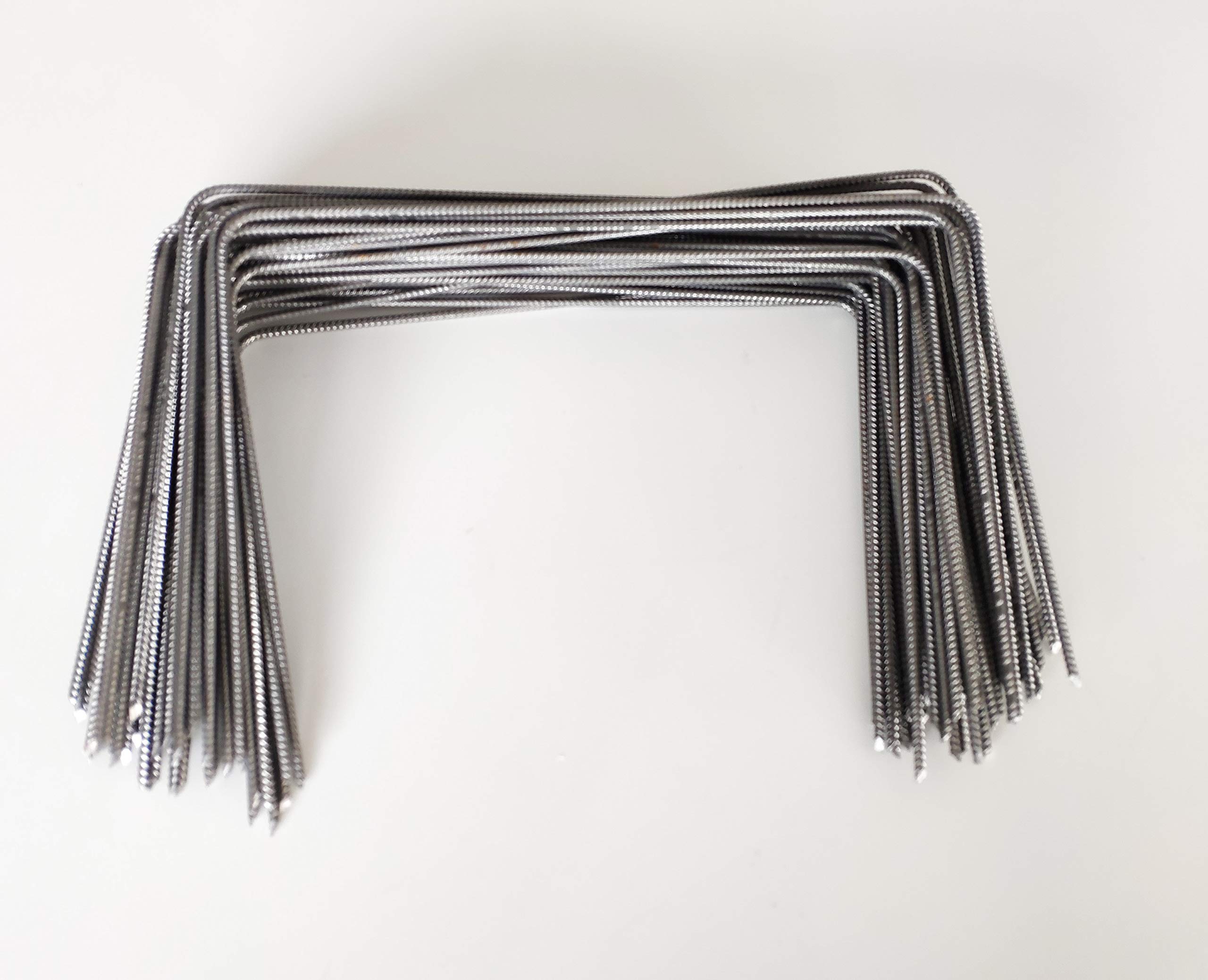 Lot de 50 Large XL Agrafes 30cm par 20/20cm fixation Métal pour toile de paillage ou geotextile avec pointes biseautées