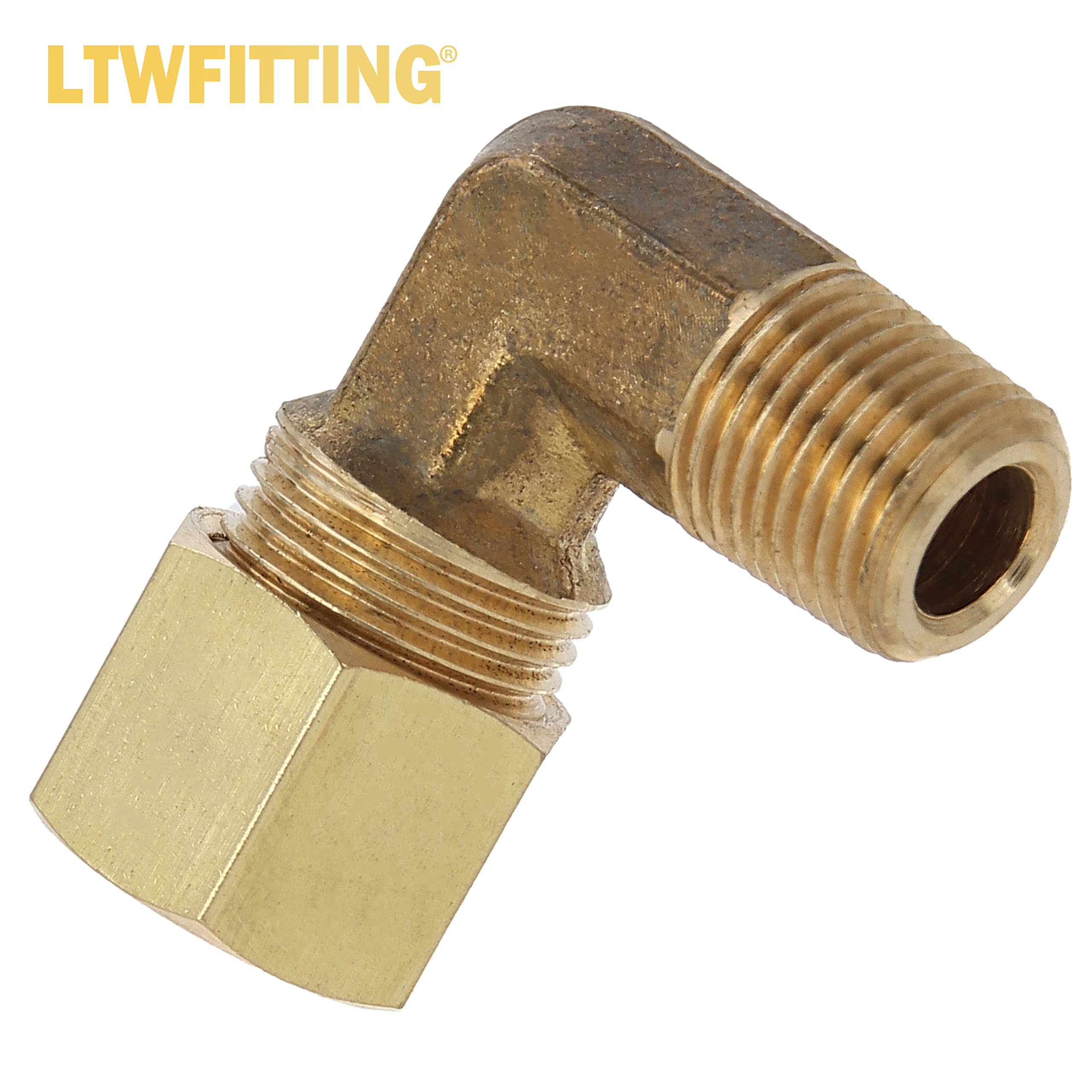 LTWFITTING Assortiment de 30 coudes de compression en laiton mâle OD x NPT