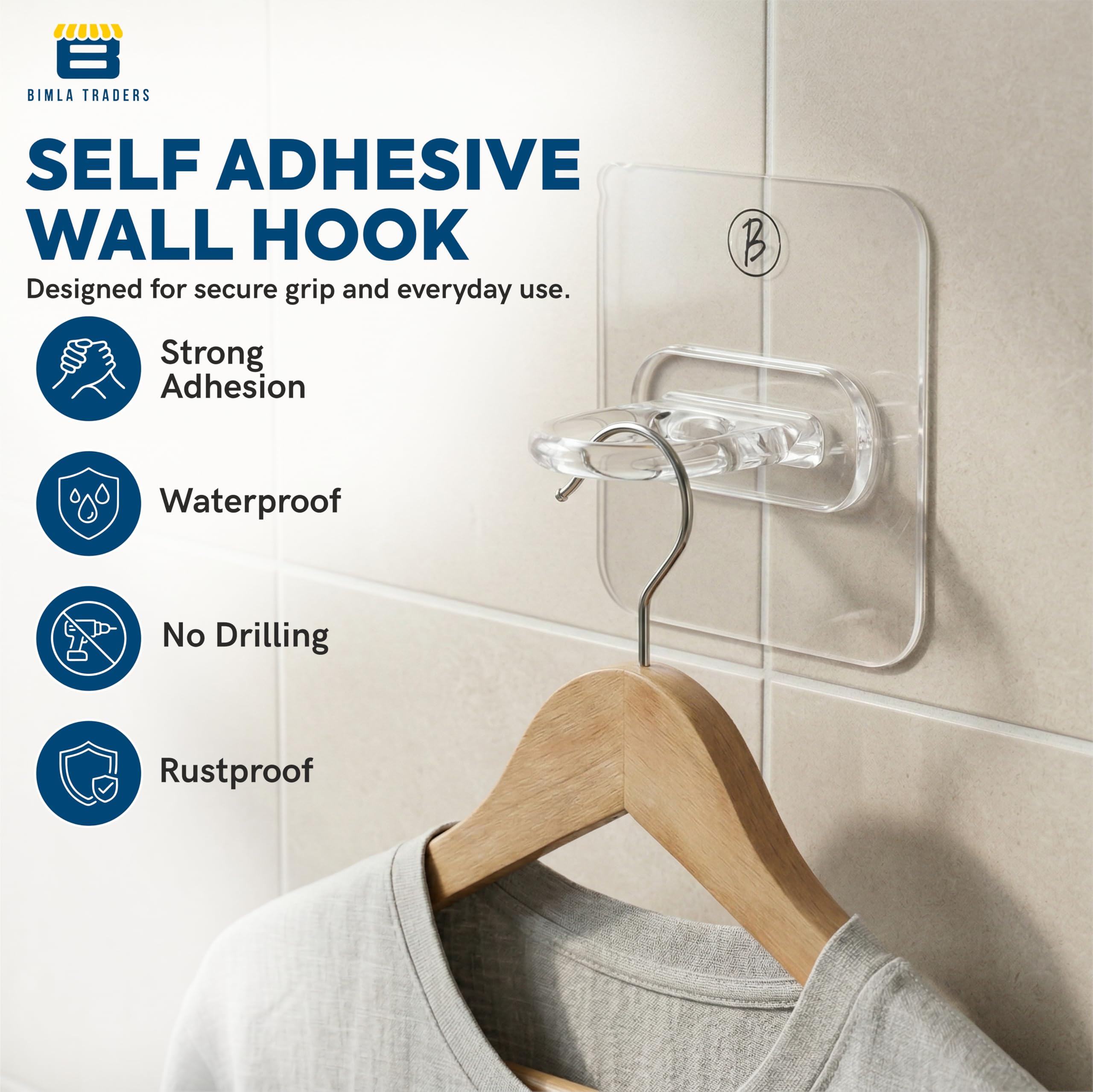 Btag Wall Hooks - Damage-Free Hanging -7