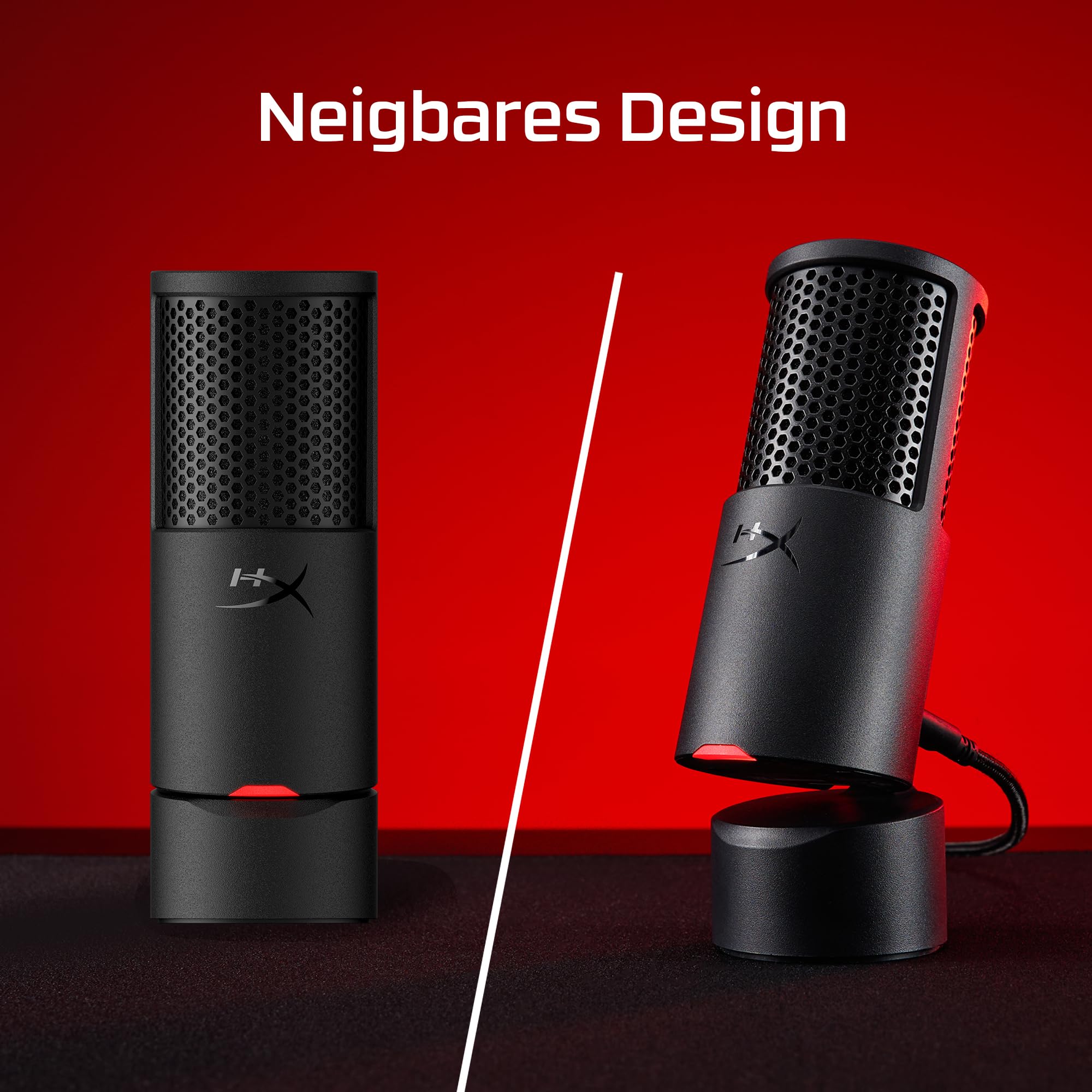 HyperX SoloCast 2 USB-Mikrofon – Gaming & Streaming Mikrofon mit Tap-to-Mute, 96 kHz/24-Bit Aufnahme, integriertem Popfilter, stoßgedämpfter Halterung, USB-C Plug & Play, PC kompatibel, Schwarz