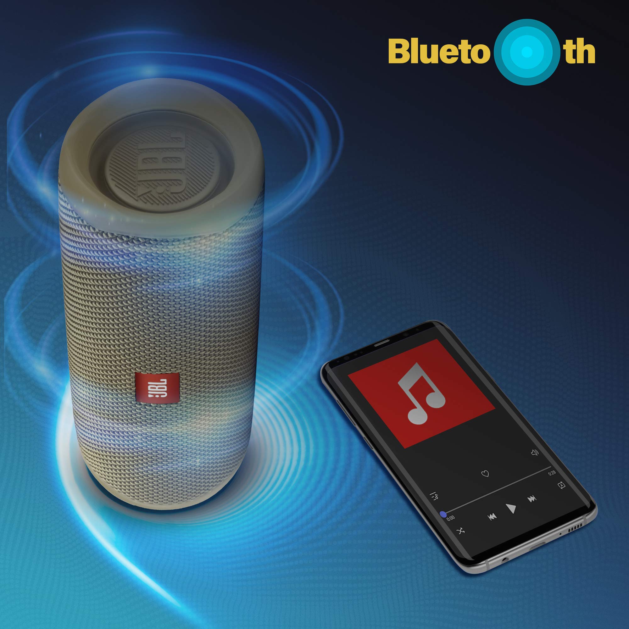 JBL Flip 5 Portable Waterproof Bluetooth Speaker with 12 Hours of Battery, Powerful Sound and