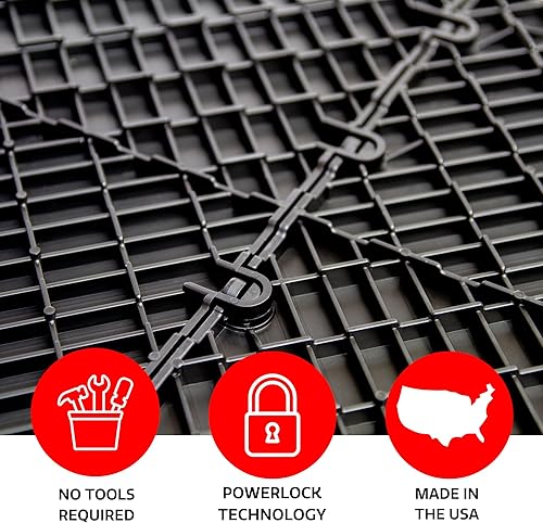 Miniatura 4 de Big Floors 3X3RESMAPLE Kit modular de pista de baile de plástico ligero entrelazado (3 x 3 pies), arce claro, 21 piezas