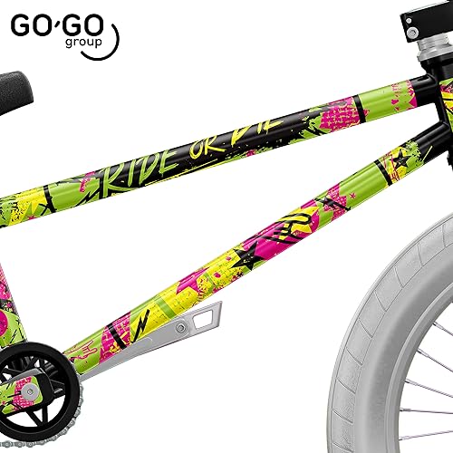 Miniatura 4 de GO-GO.Group - Adhesivos de vinilo para bicicleta BMX, calcomanía de protección para marco (paseo o muere)