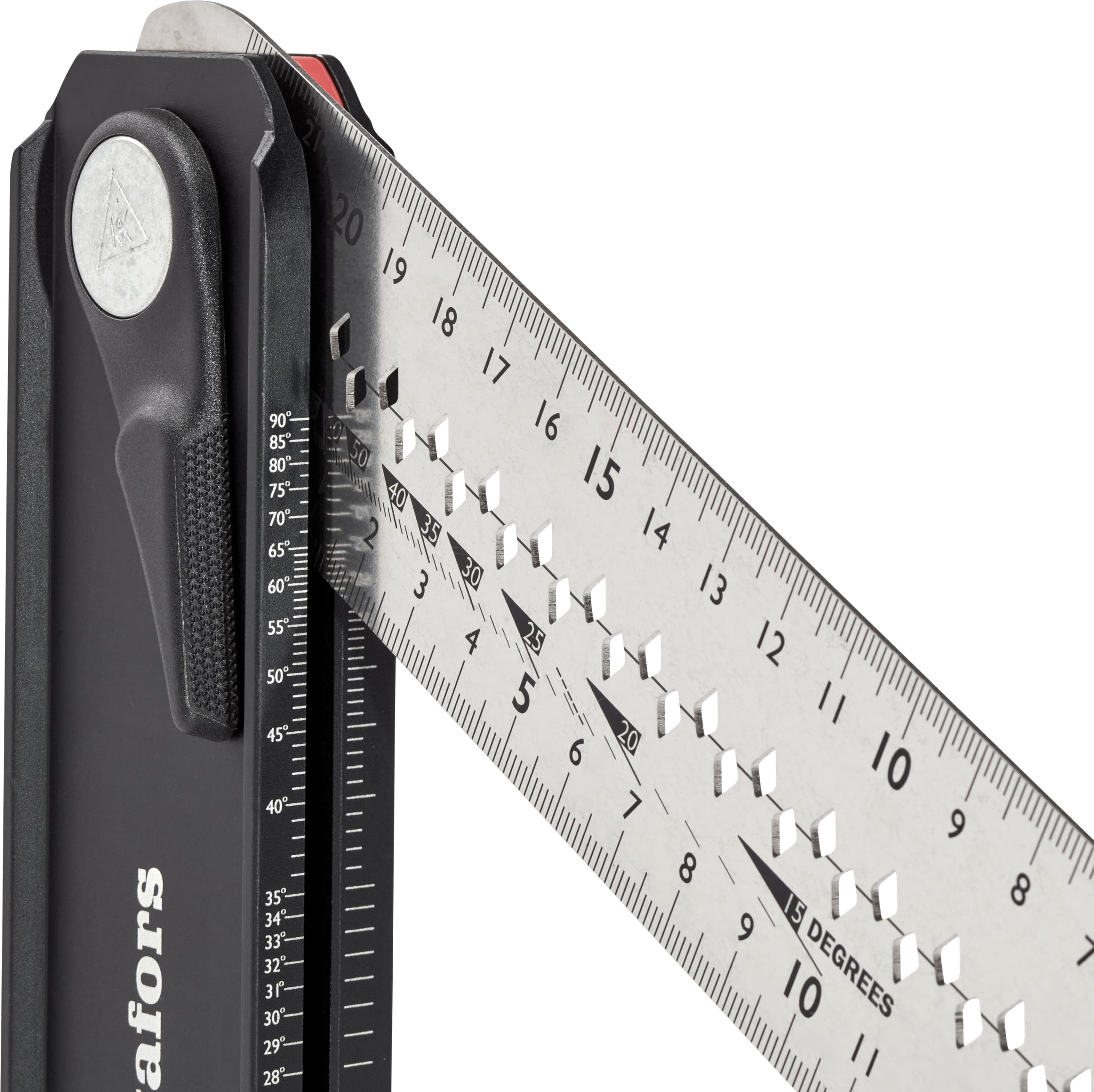 Verstellbarer Winkel von Hultafors I CNC gefräst I Made in EU I Rotierbares Winkeleisen mit Mittellinie und Anreißkerben I Toleranz von ±0,06° (±1 mm/m) I 256023