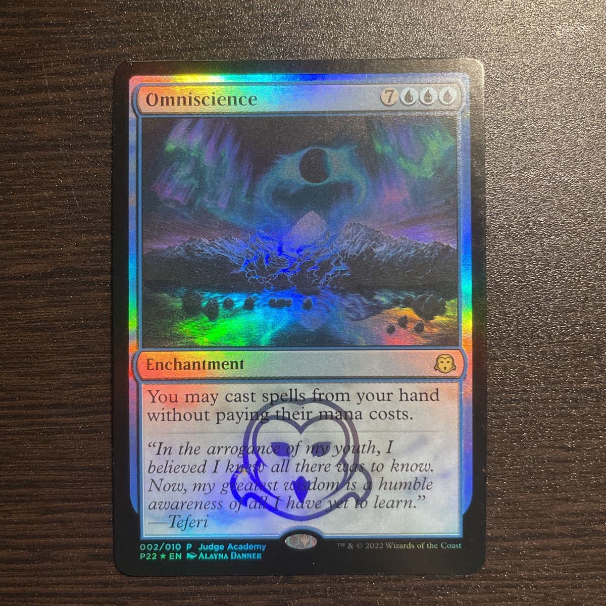 全知 ジャッジ 褒賞 foil 4枚セット 英語 プロモ 全知 ジャッジ 褒賞