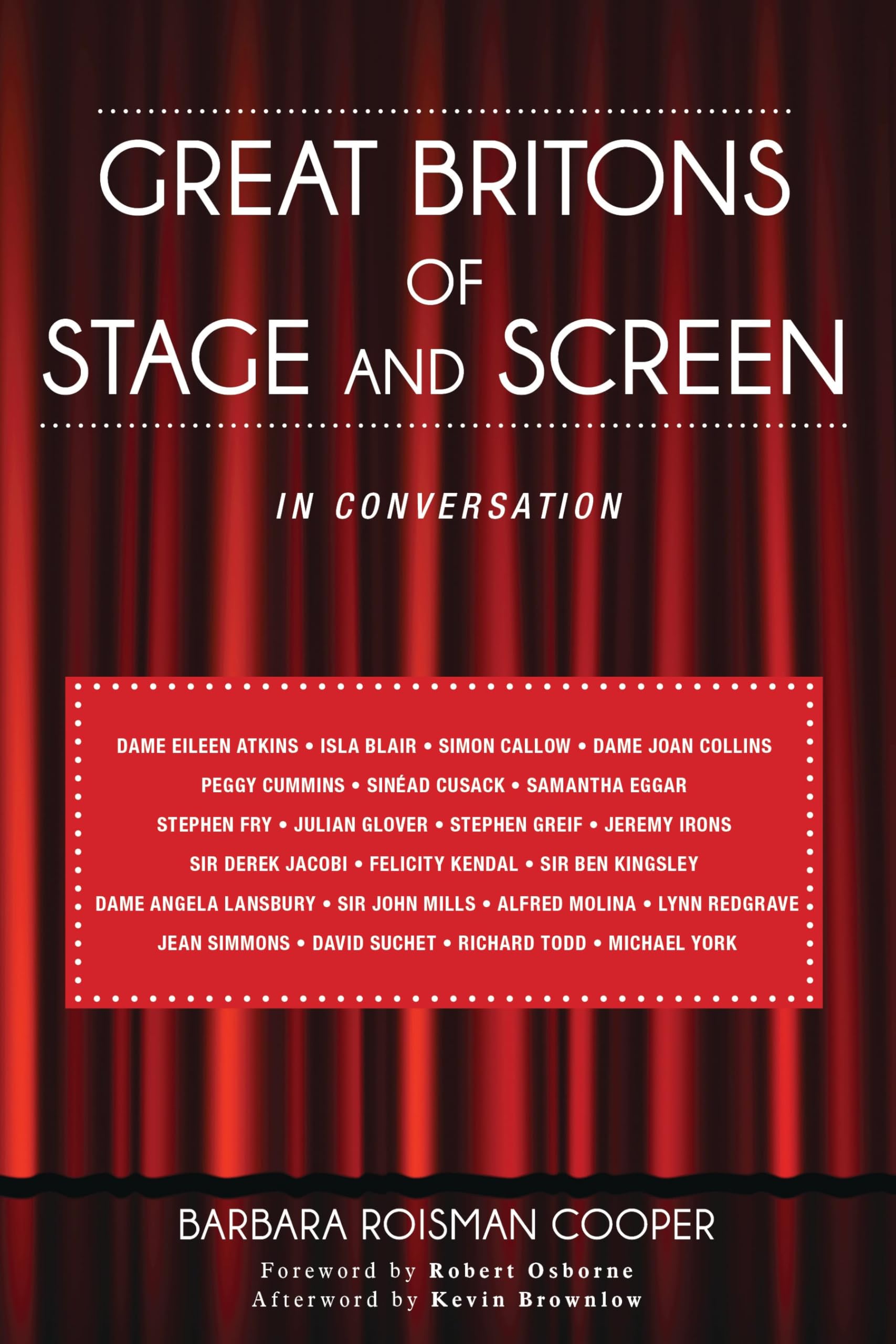 Great Britons of Stage and Screen livre anglais pour soirée lecture culturelle