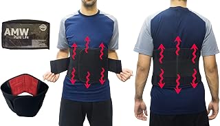 Lumbar Support Back Brace with Self-Heating Magnetic Therapy and Far Infrared Compression Belt Adjustable Waist Support Pain Relief Belt Large Size