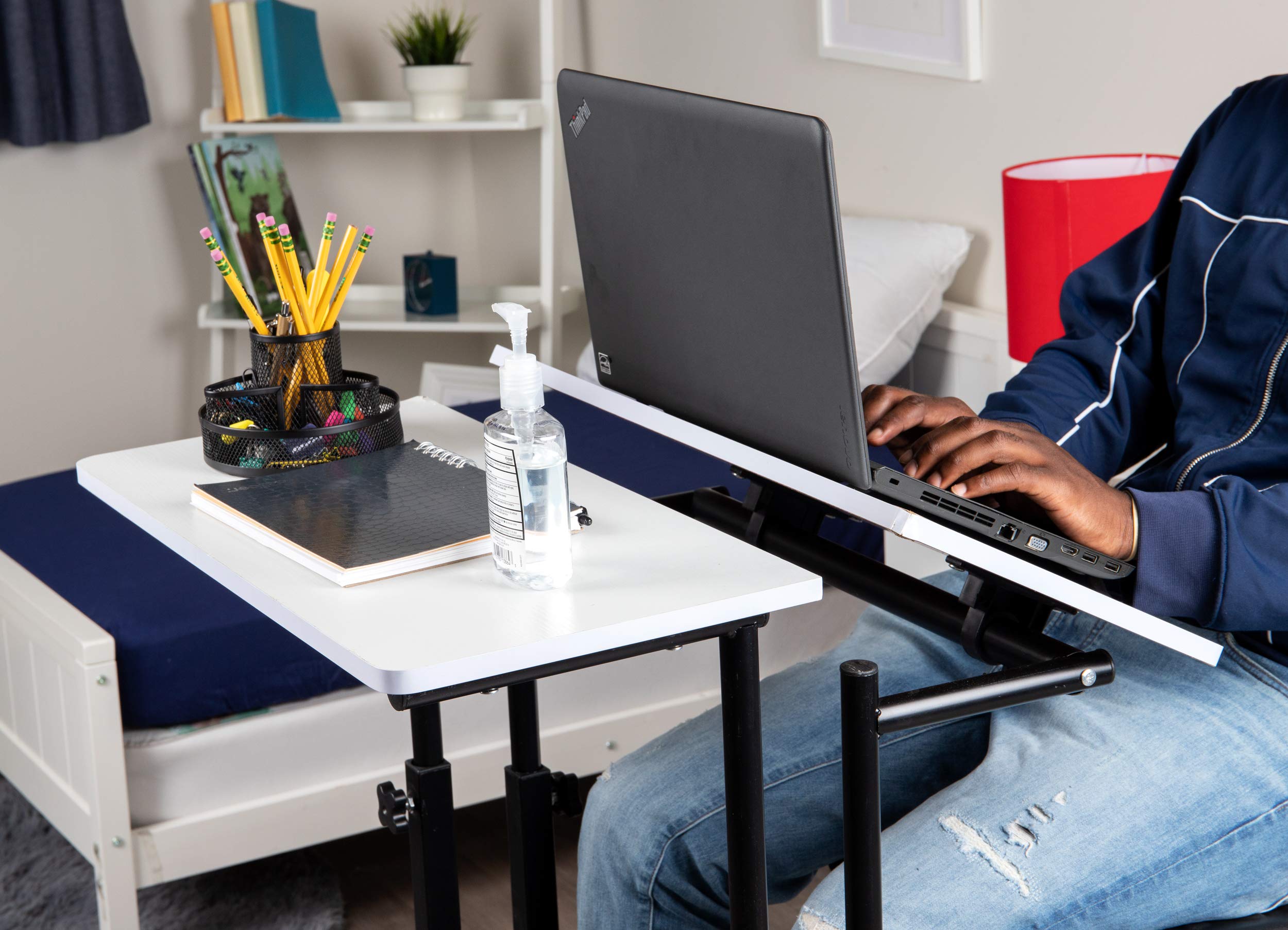 Buy Mind Reader Mobile Sitting Standing Desk Rolling Reversible Home