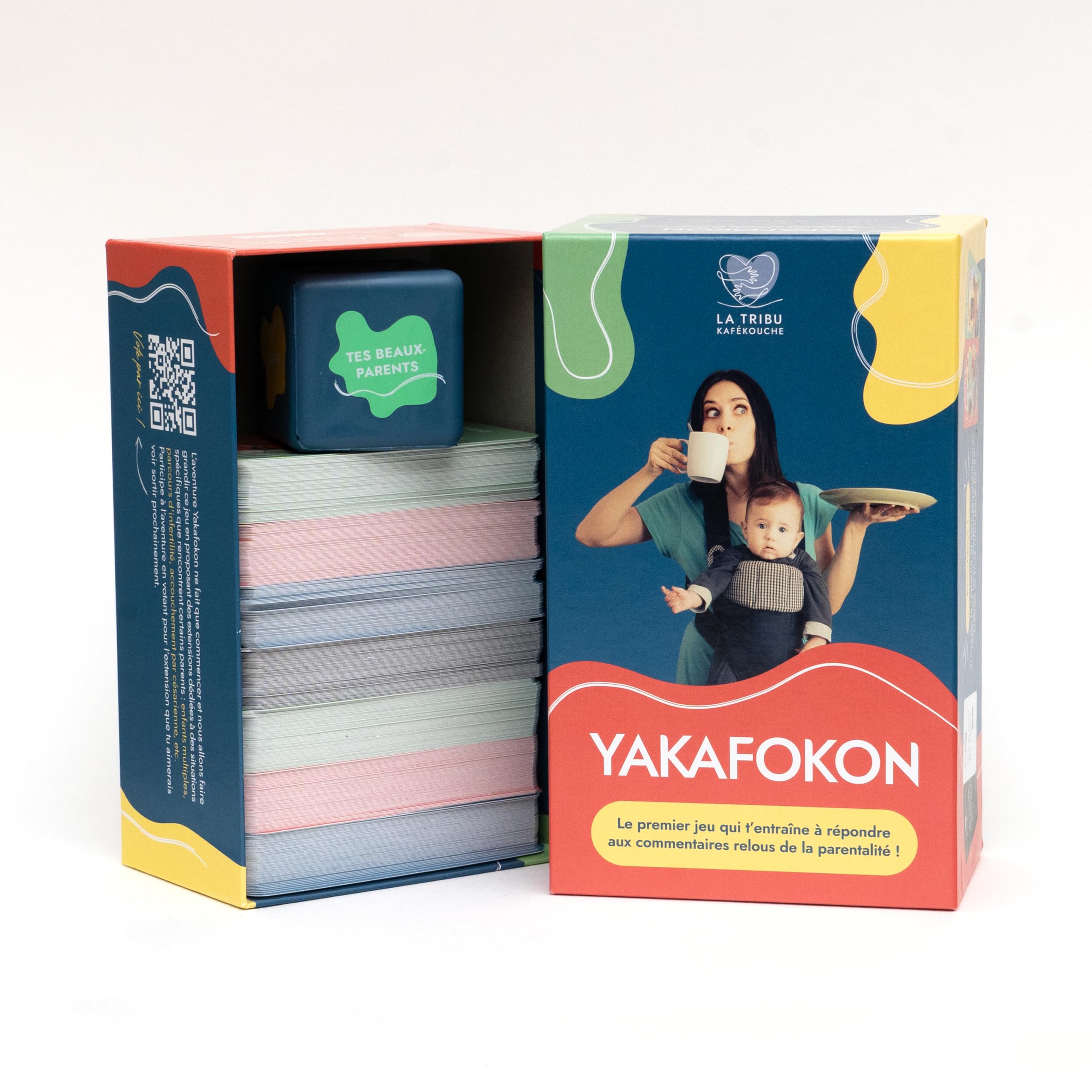 YAKAFOKON - Gioco da tavolo per adulti futuri e giovani genitori, regalo per coppie, giovani genitori, baby shower – giochi di carte genitoriali – giochi da tavolo per adulti, gioco di