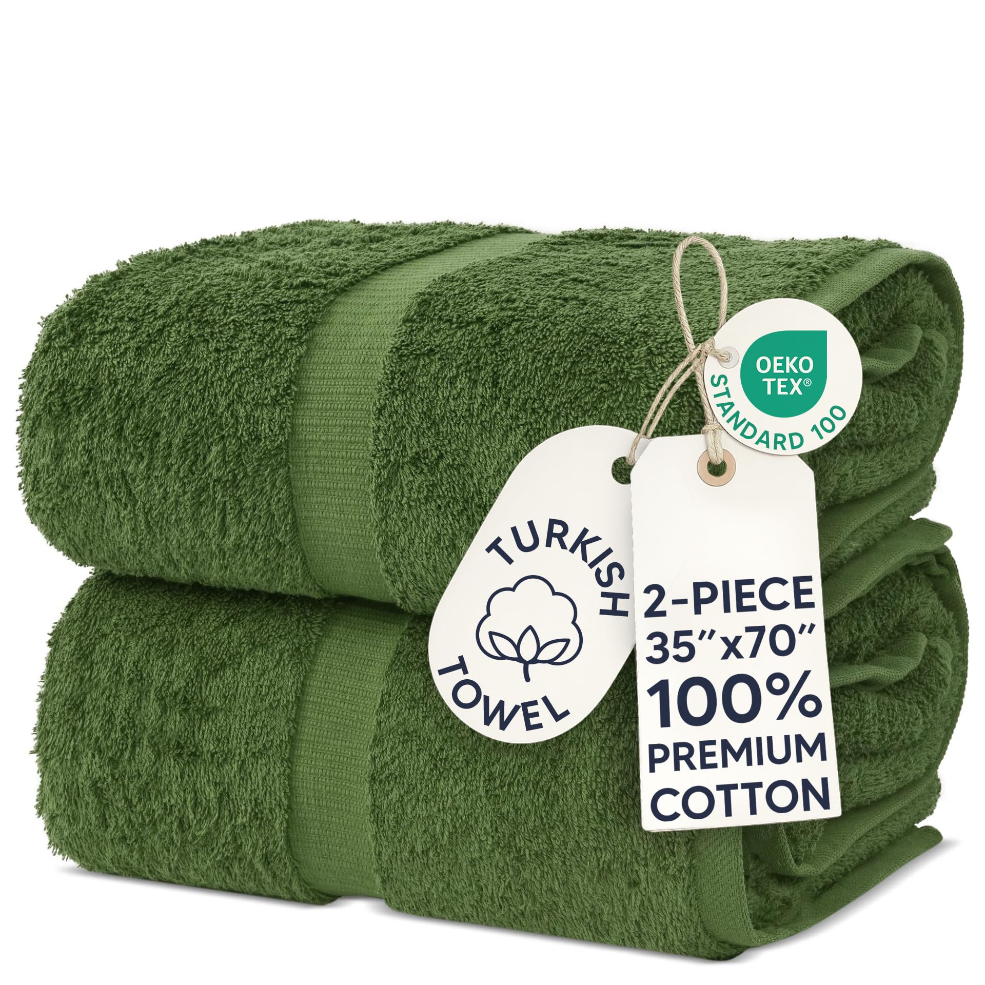 Chakir Turkish Cotton Bath Towels - 4 Pack -27