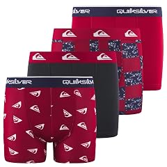 Quiksilver Boys Underwear 4 Pack Boxer Briefs for Boys 6-18 Durable Stretch Breathable Moisture Wicking