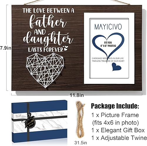 Miniatura 6 de Los mejores regalos para papá, regalos del día del padre para papá de parte de su hija, marco de fotos para papá, día del padre, padrastro, regalos