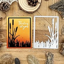 Lapoo Metal Cutting Die for Scrapbooking, 3D Backgrounds Frame New Cutting Dies DIY Album Card Making Decor Paper Craft Metal Die Cuts Party Wedding Decorations (Square Tussock 4.6 x 3.5 in)