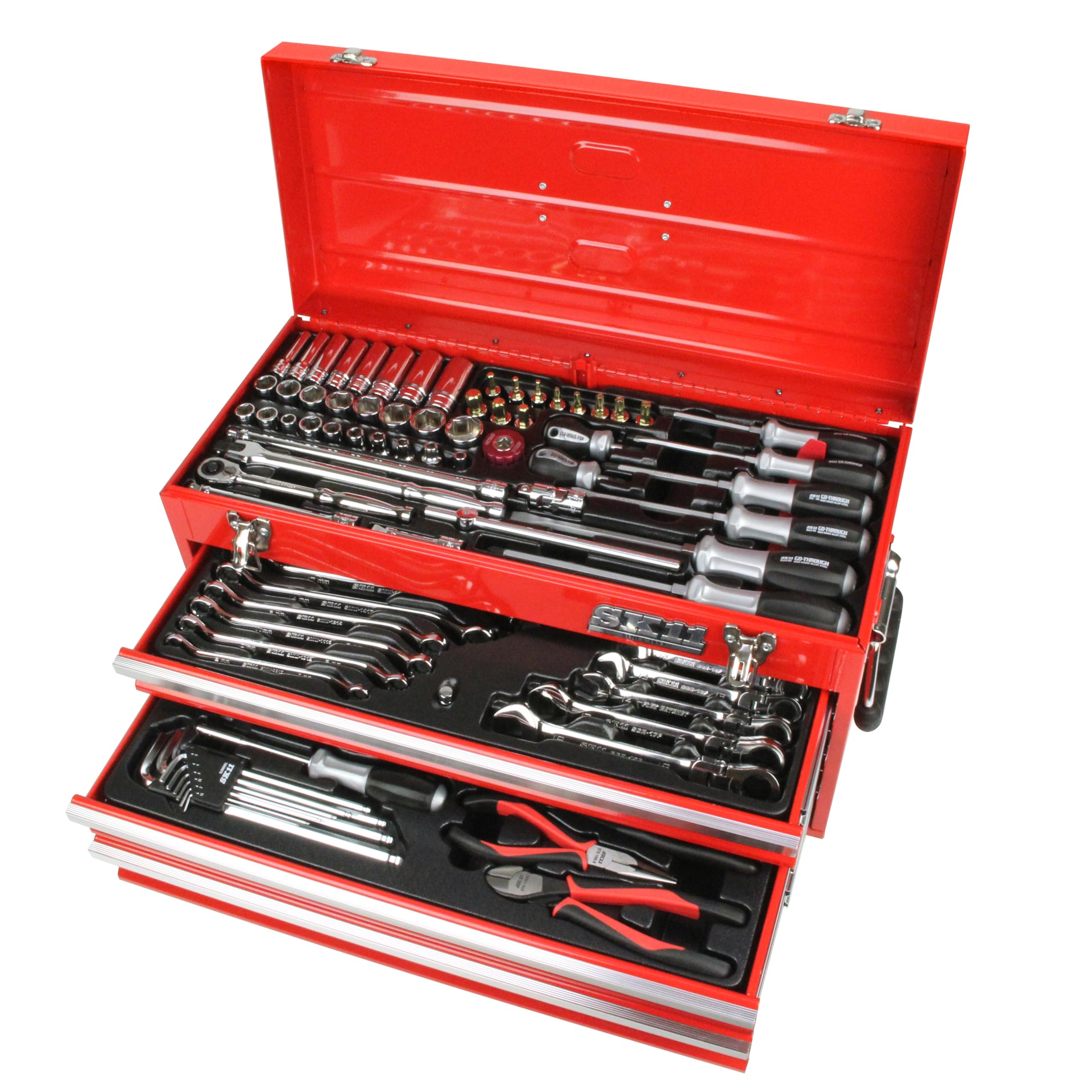 Amazon.co.jp: SK11(エスケー11) 整備工具セット 133点組 レッド 各種