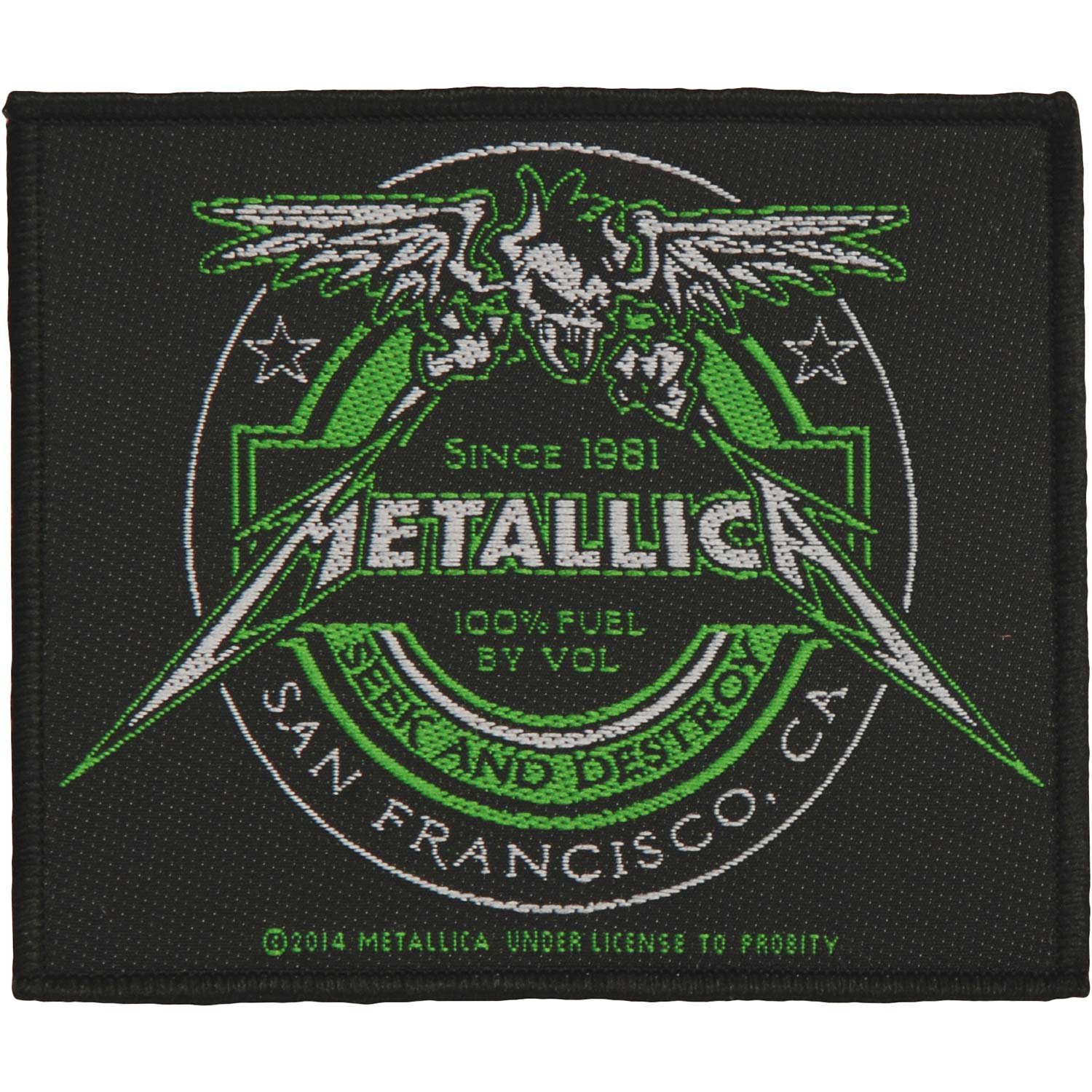 Metallica Men's Black - Beer Label - Aufnäher / Patch