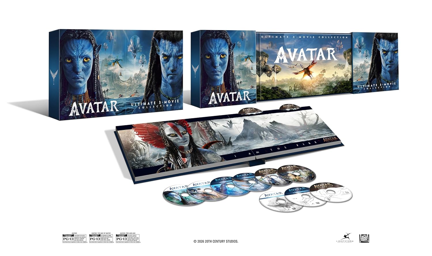 The Avatar 3-Movie Collector’s Edition (4K UHD + Blu-ray + Digital) : James Cameron, Sigourney Weaver, Sam Worthington, Zoe Saldana, Stephen Lang