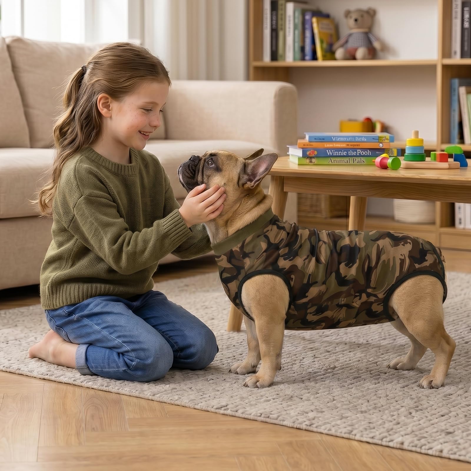 FEimaX Combinaison de Récupération pour Chien Après la Chirurgie, Body Chien Post Operatoire Femelle Male Gilet Combinaison de Convalescence Chirurgicale pour Chiens de Moyenne et Grande Taille