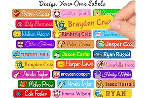 Custom Self-Adhesive Name Labels for Kids
