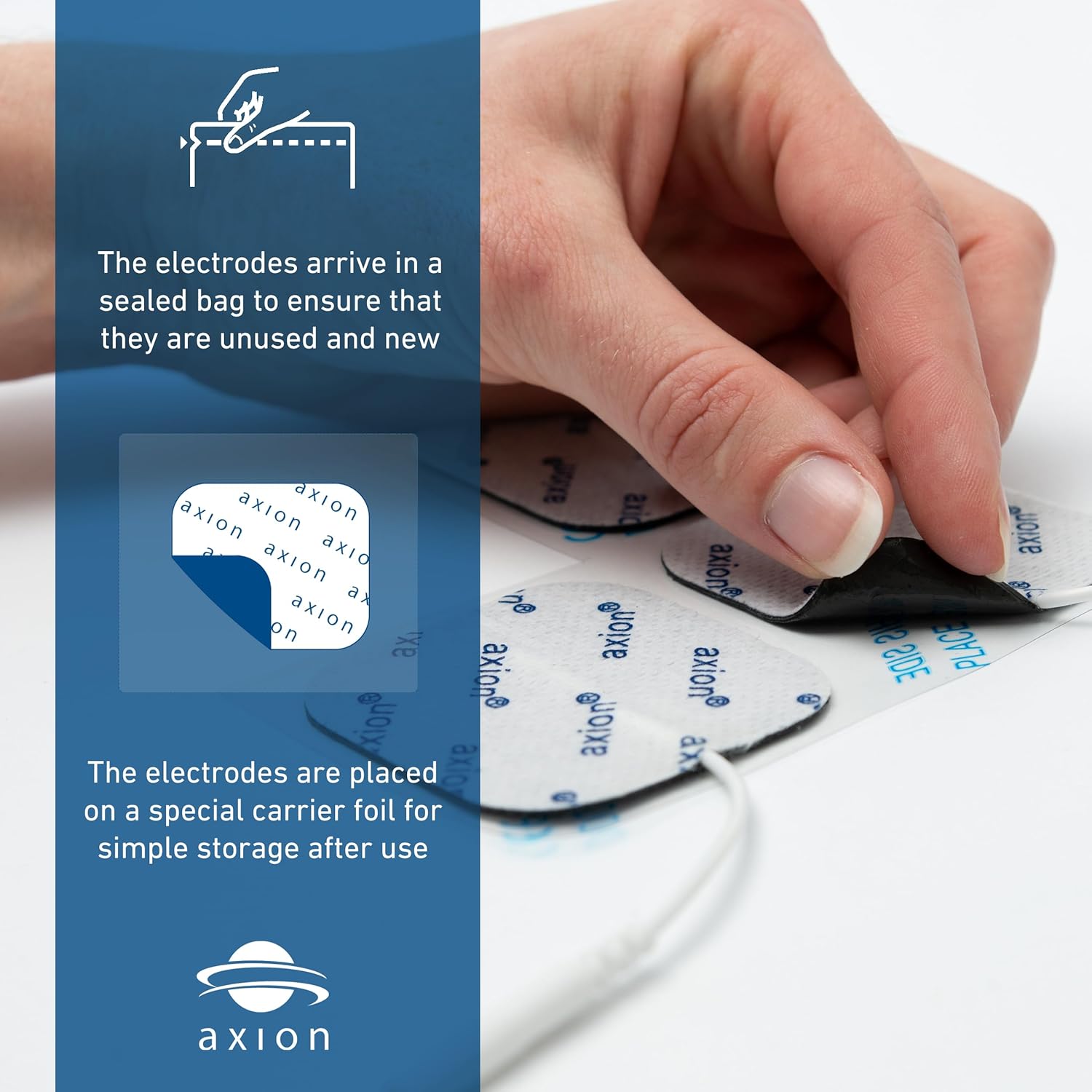 Hand placing electrodes back on a carrier foil for storage