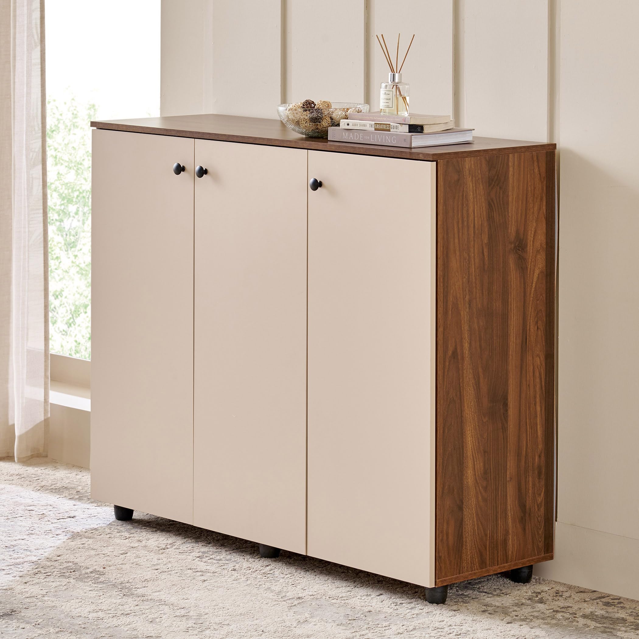 ファンシーアラモード カゴ Home Centre | Addison | 20 Pair | Engineered Wood | Shoe Cabinets