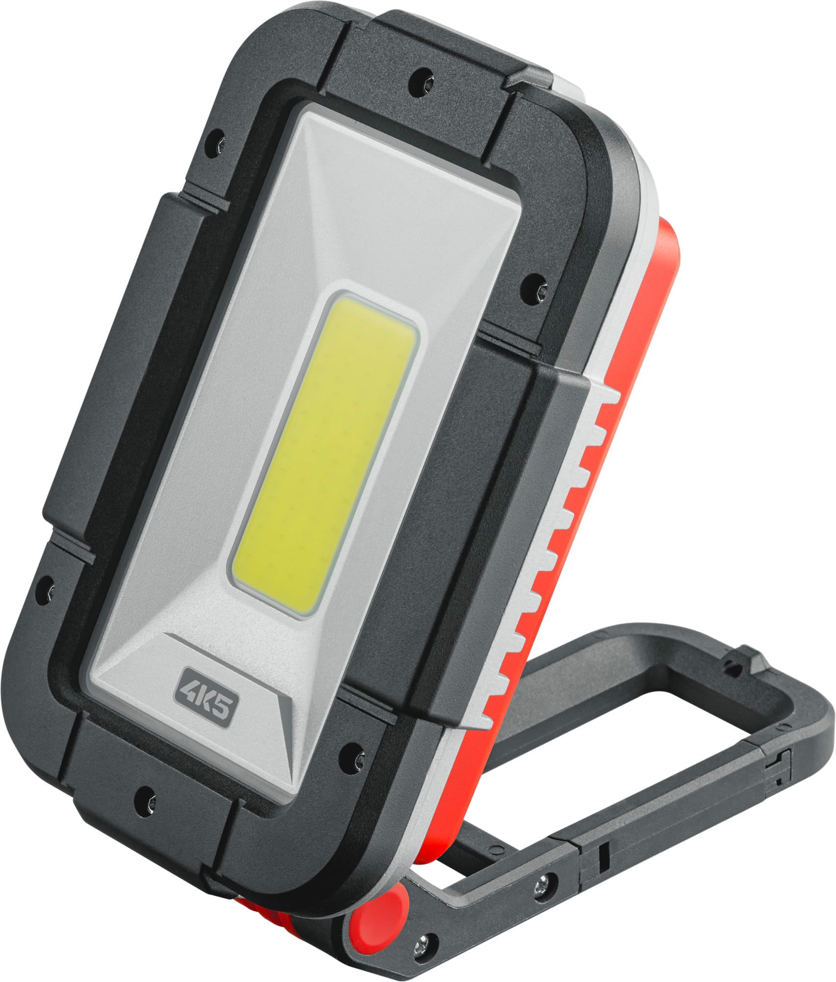 4K5 Tools WL 1500 Work Lamp (LED Construction Spotlight, Luminosity 1500 Lumens, Floodlight, Six Light Levels, Work Light, Rechargeable via USB-C)