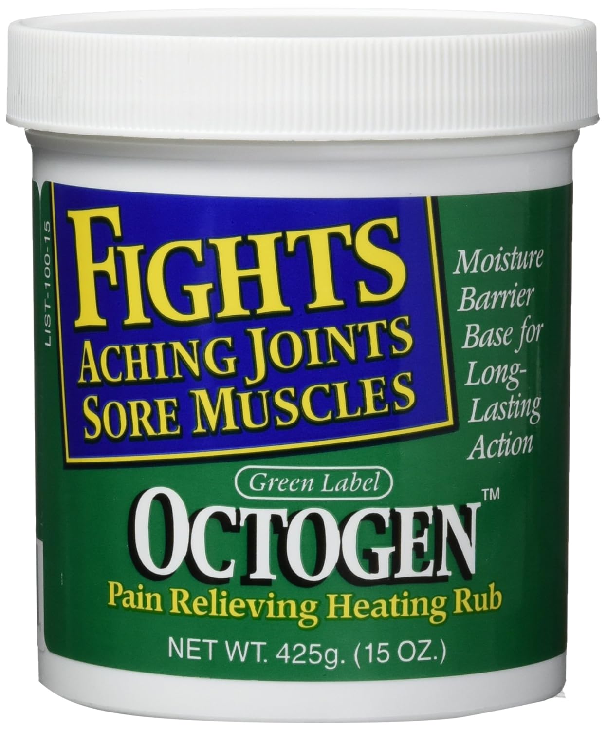 Octogen Pain Relieving Heating Rub, Original Formula, Green Label, 15 oz