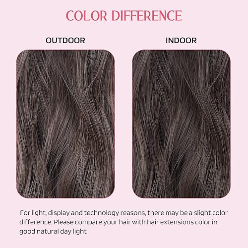 Miniatura 5 de HOOJIH Extensiones de cabello con alambre invisible de 2 maneras ajustables, tamaño de diadema rizada, ondulada, invisible, alambre corto, 12