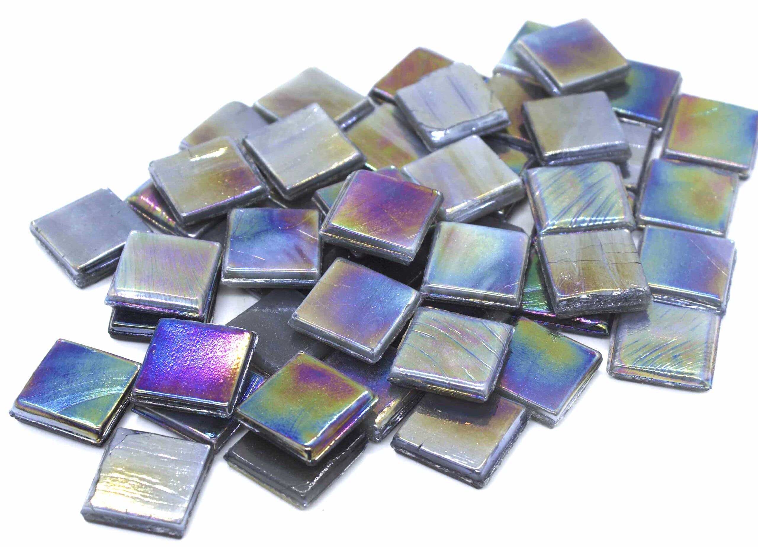 Sai Mosaic Art Coral Slate Gray HK039 Glass Mosaic 15x15mm tiles 100 gm pack-picture-37