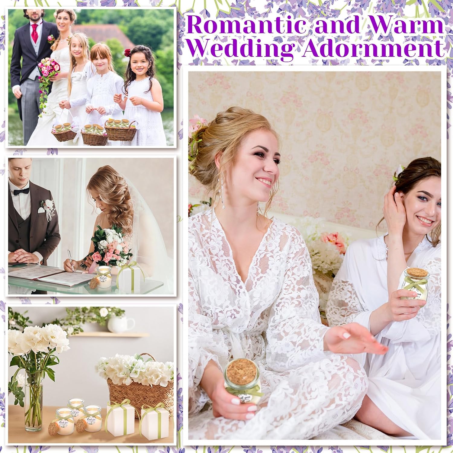 MTLEE 20 Pcs Sage Green Wedding Candle Favors Greenery Bridal Shower Gifts for Guests Soy Wax Candles with Glass Jar Bridesmaid Proposal Gifts for Wedding Bachelorette Bridal Shower