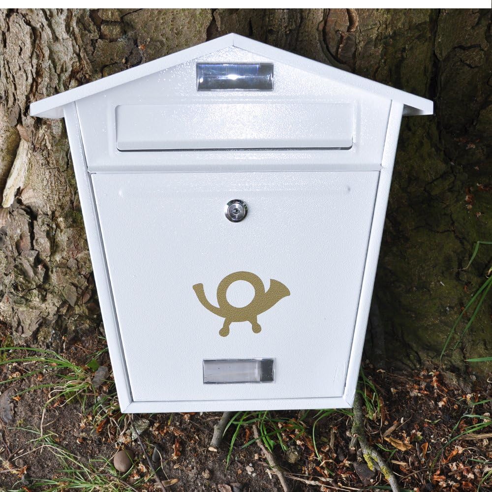 White Wall Mounted Letter Box Amazon.co.uk DIY & Tools