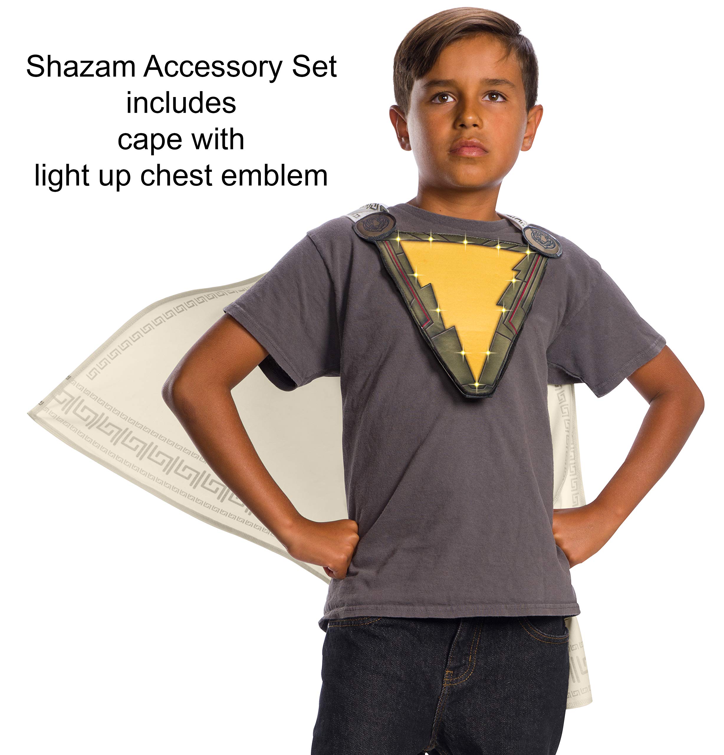 Rubie's Shazam! Movie Child's Cape & Light-Up Chest Emblem