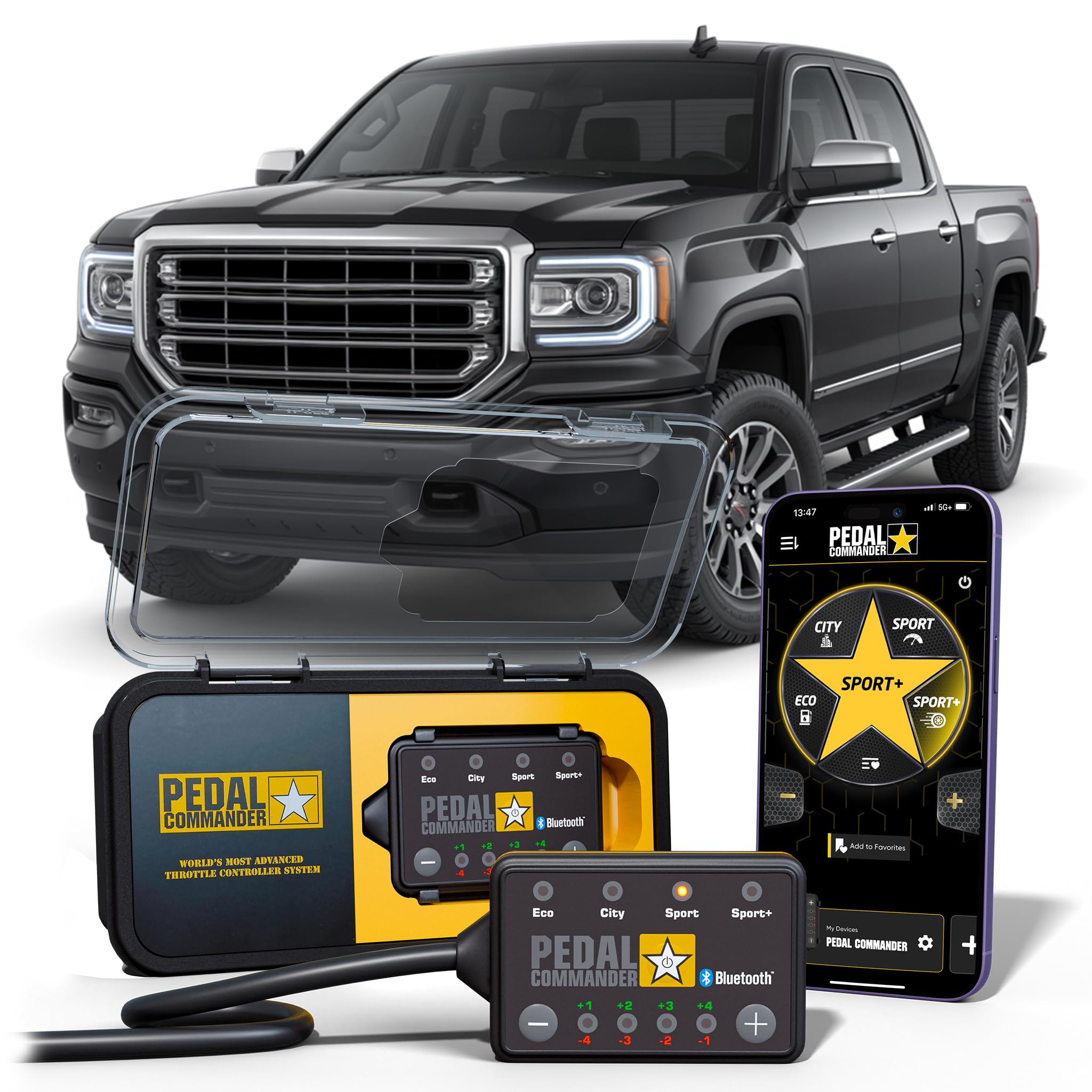 PEDAL COMMANDER for GMC Sierra 2007-2018 Throttle Response Controller Fits: 1500, 2500HD, 3500HD, Base, SLE, SLT, Denali for GMC Sierra Accessories Performance Parts Truck Tuner