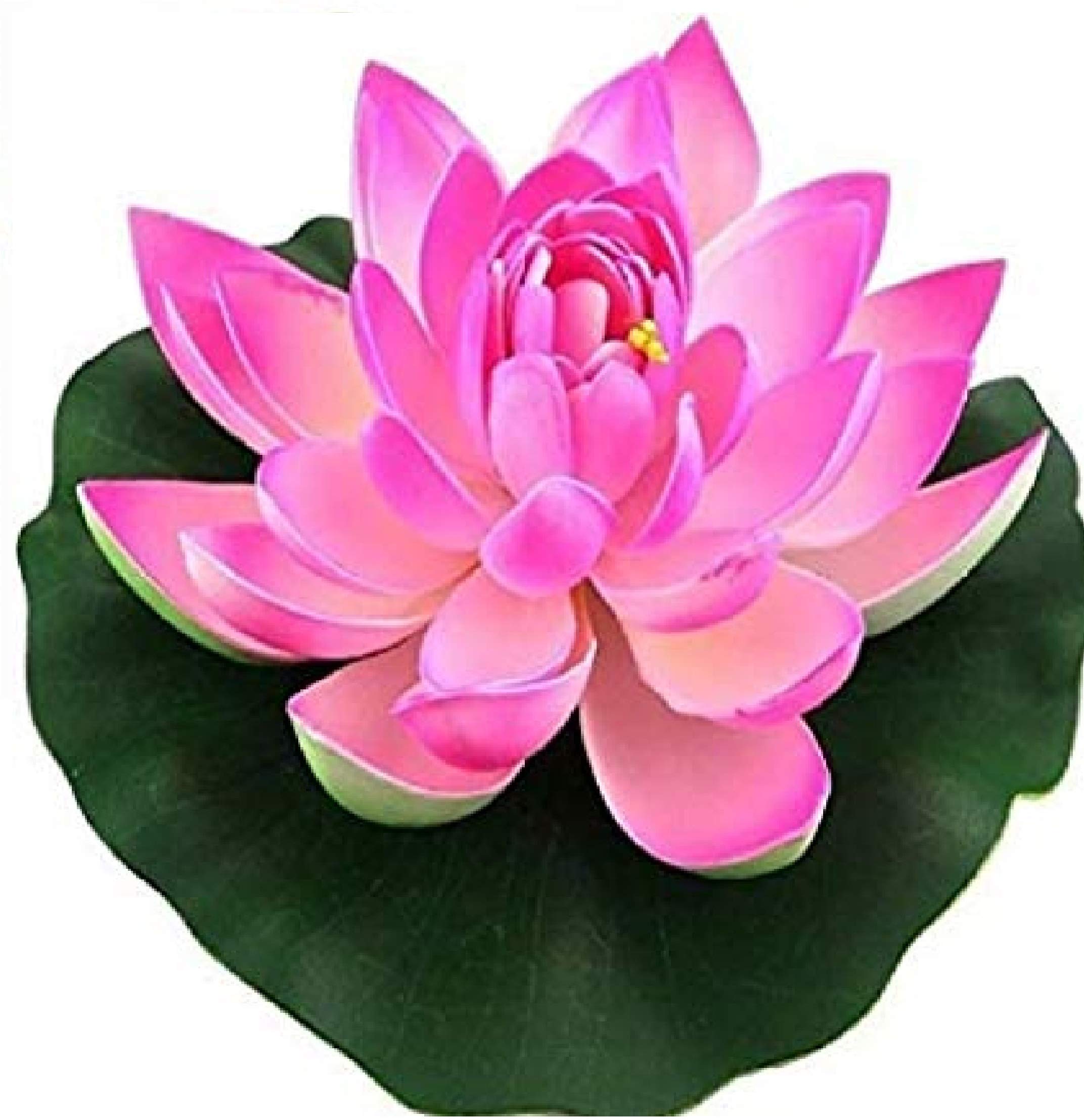 ENDECOR - Floating Flower Artificial Water Lotus, Home and Party Decorations 7 inch (Pack of 1) Multi-Color Assorted Artificial Flower (7 inch, Pack of 1)