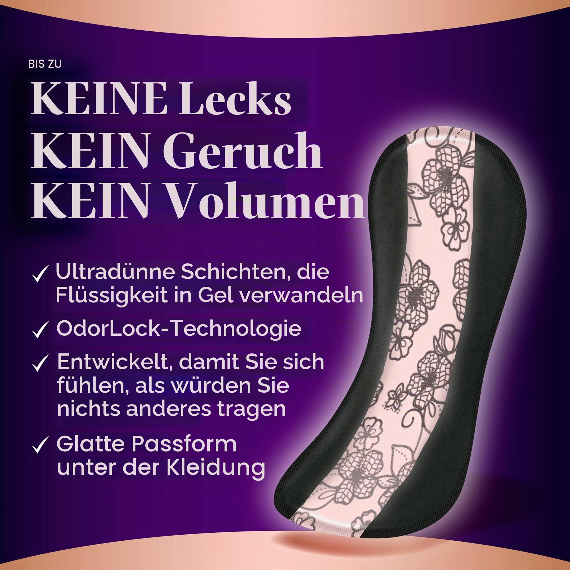 Always Discreet Boutique Inkontinenzeinlagen, sehr leichte Saugfähigkeit, 96 Stück, lange Länge (3 Packungen von 32-96 Stück)