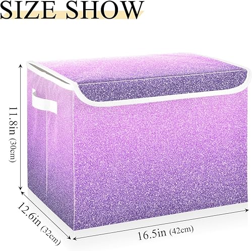 Miniatura 10 de GAIGEO Cubos de almacenamiento plegables del brillo azul, cajas de almacenamiento del armario, almacenamiento de la sala de juegos