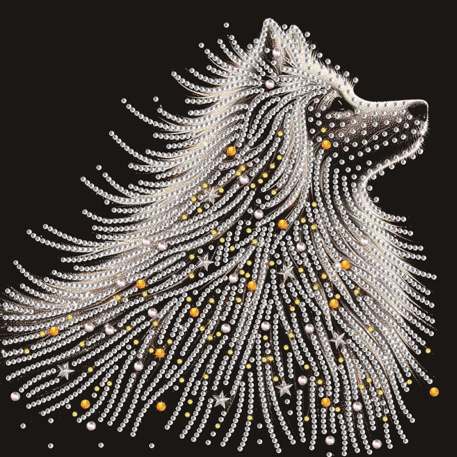 Animal Special Shaped 5D DIY Partial Drill Diamond Dots Paintings for Adults Beginners Home Decor Diamonds Paintings Gem Art Crystal Diamond Art 11.81 X11.81inch