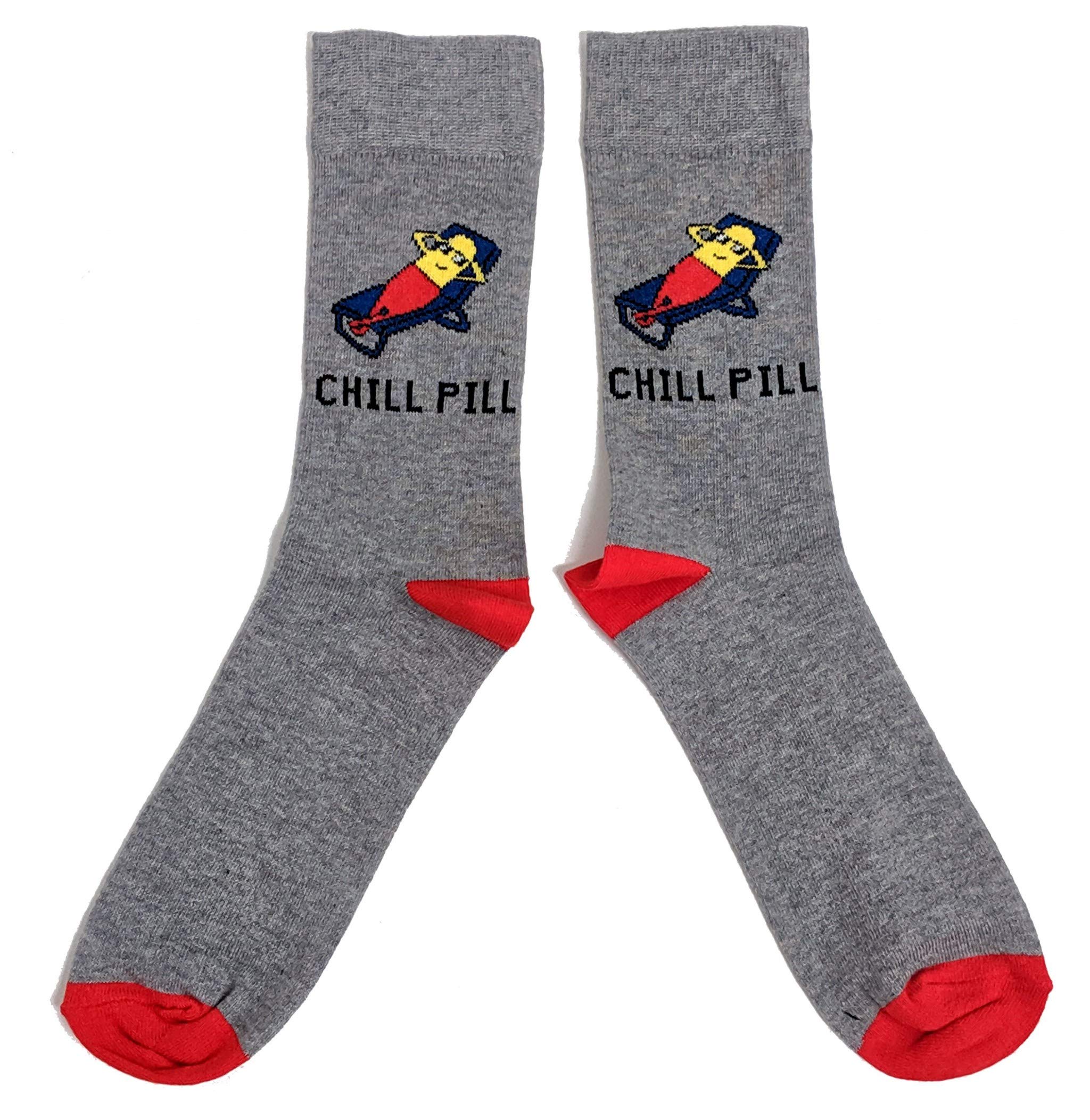 Mens Chill Pill Relax Chillin' Socks UK 6-11 / Eur 39-45 / USA 7-12