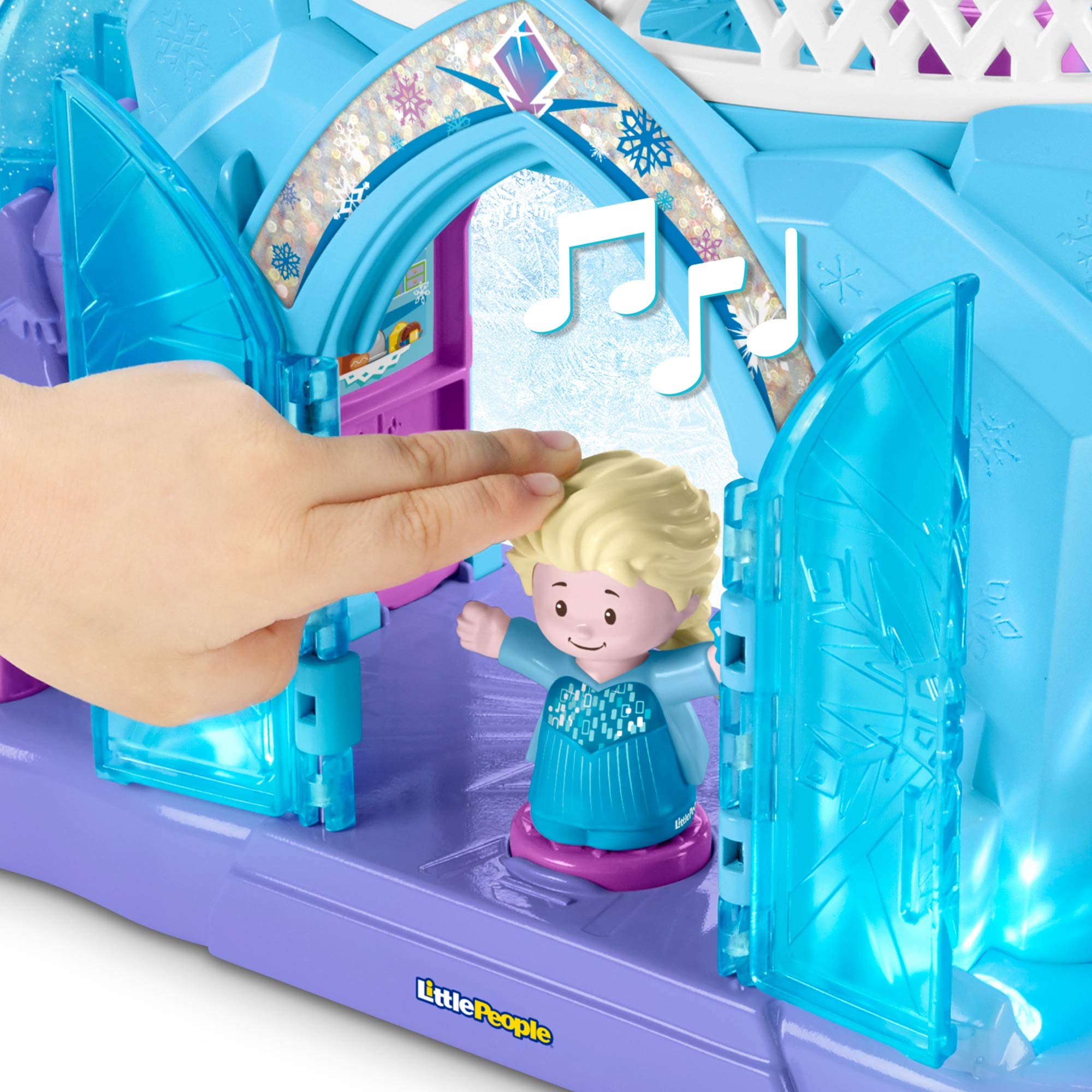 Fisher-Price - Frozen Palazzo di Elsa, Little People Playset con Personaggi, per Bambini 1,5+ Anni, GKV24