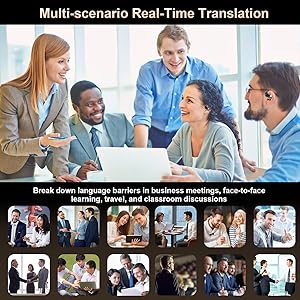 AI Translation Earbuds Real Time,Open Ear Earbuds,168 Languages,60H Playtime translator earbuds 4-in-1 Buletooth 5.4,Translator Device,Audifonos Traductores Ingls Espaol for Business,Learning
