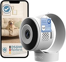 PetTec® Cam Lite - 3MP Pet Camera Dog Camera with App [Without Subscription Trap] - Cat & Dog Camera Home with Motion Detection & Night Vision Function - Pet Cam with Noise Detection & Voice Function